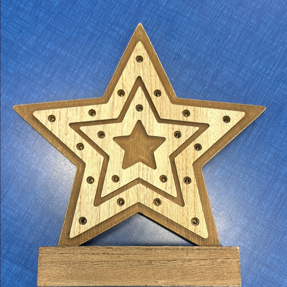 Wooden Star Decor